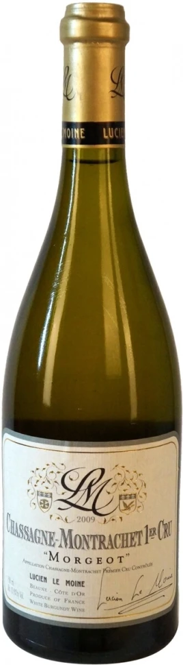 Вино Lucien Le Moine, Chassagne-Montrachet Premier Cru Morgeot AOC, 2009