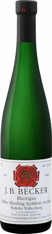 Вино J. B. Becker, Riesling Spatlese Wallufer Walkenberg, 2016