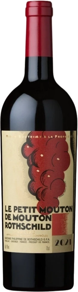 Вино Le Petit Mouton de Mouton Rothschild, Pauillac AOC, 2021