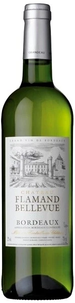 Вино "Chateau Flamand Bellevue" Blanc, Bordeaux AOC, 2017