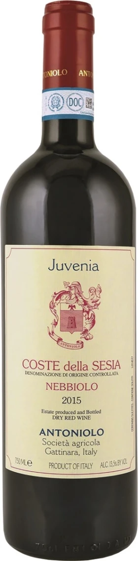 Вино Antoniolo, Juvenia Coste della Sesia DOC, 2015