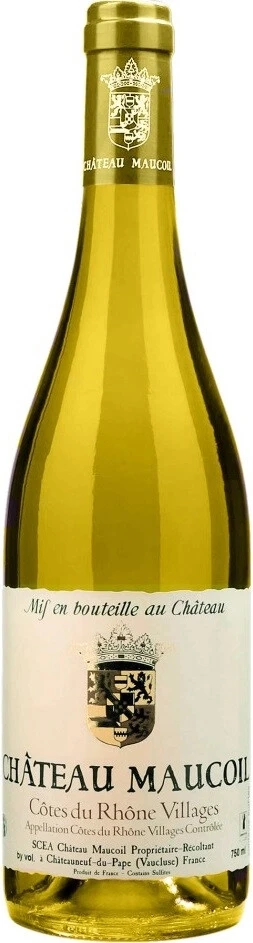 Вино Chateau Maucoil, Cotes du Rhone Villages AOC Blanc, 2022