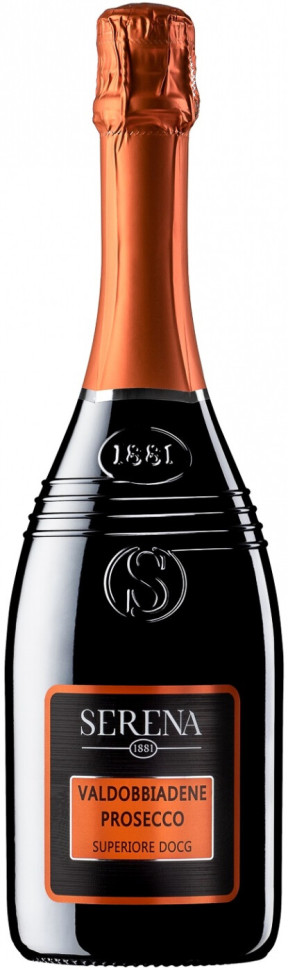 Игристое вино Serena 1881 Valdobbiadene Prosecco Superiore DOCG Extra Dry