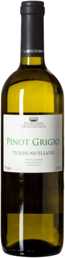 Вино Marchese Montefusco Pinot Grigio, Terre Siciliane IGP, 2022