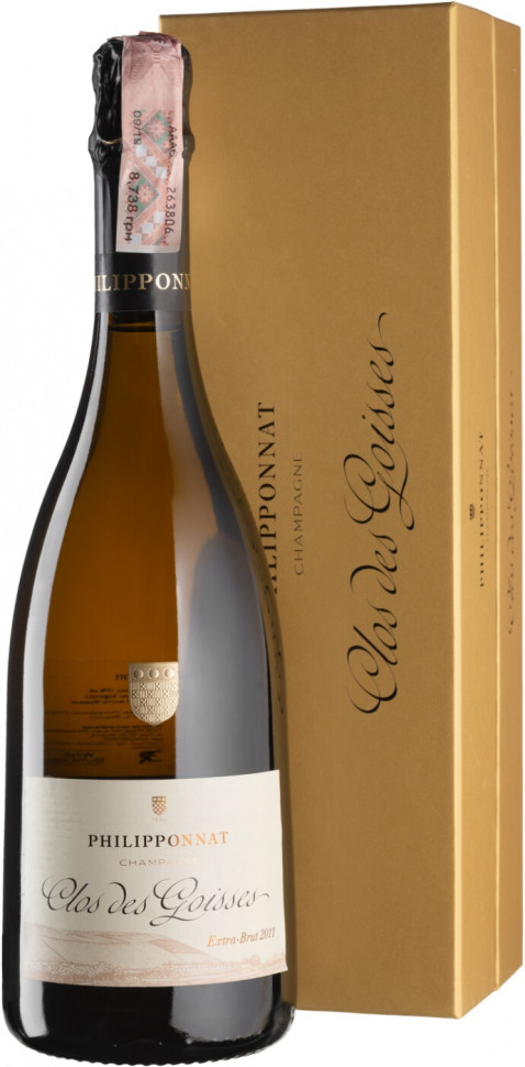 Шампанское Philipponnat Clos des Goisses Blanc Extra Brut Champagne AOC 2011 gift box