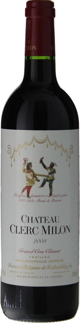 Вино Chateau Clerc Milon, Grand Cru Classe Pauillac AOC, 2003