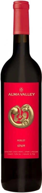 Вино Alma Valley Merlot, 2016