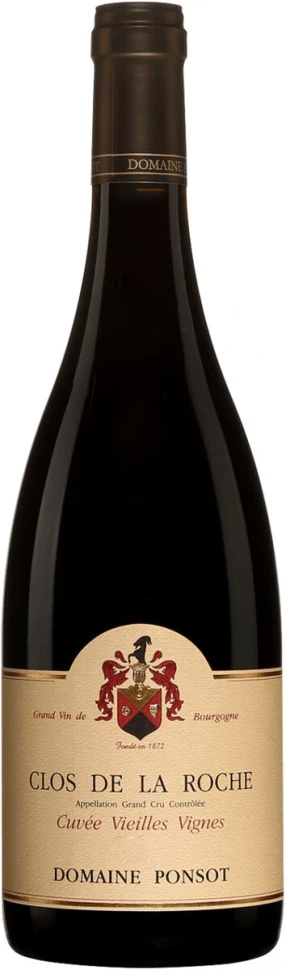 Вино Domaine Ponsot, Clos de la Roche Grand Cru "Cuvee Vieilles Vignes" AOC, 2000