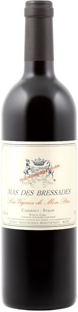 Вино Mas des Bressades, Les Vignes de Mon Pere, Pays du Gard IGP, 2016