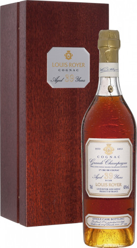 Коньяк Louis Royer Grande Champagne 39 years gift box 700 мл