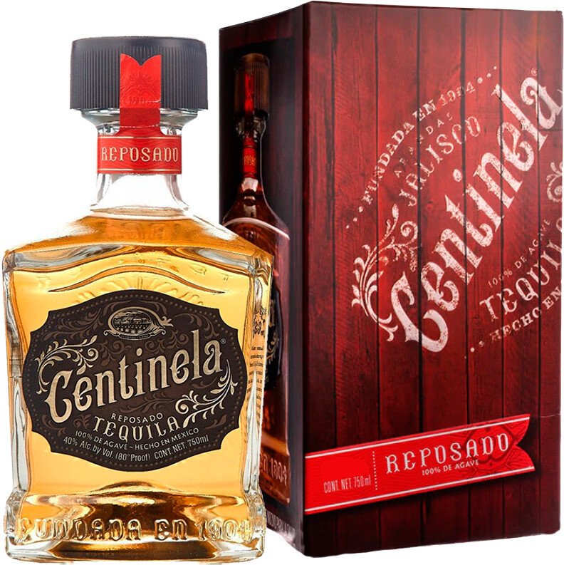 Текила Centinela Reposado gift box 0.75 л