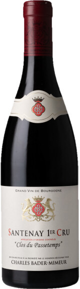Вино Bader Mimeur Santenay 1er Cru Clos du Passetemps AOC 2013