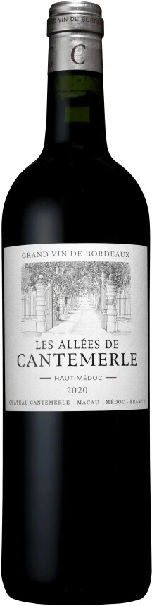 Вино Les Allees de Cantemerle, Haut-Medoc AOC, 2020