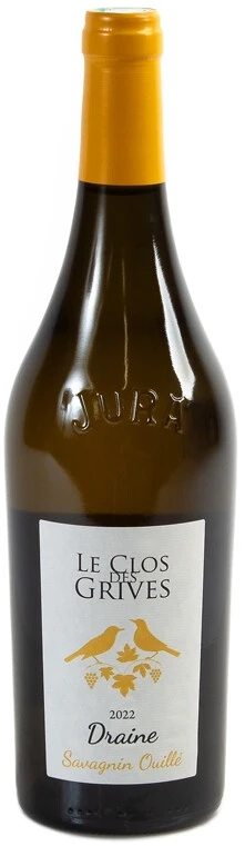 Вино Le Clos des Grives, Draine Savagnin Ouille, Cotes du Jura AOC, 2022
