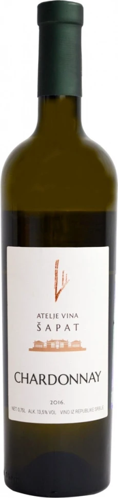 Вино Atelje Vina Sapat, Chardonnay, 2016