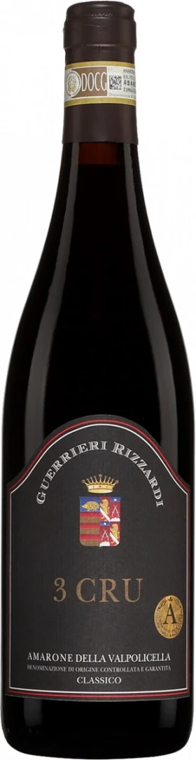 Вино Guerrieri Rizzardi, 3 Cru, Amarone della Valpolicella Classico DOCG, 2014