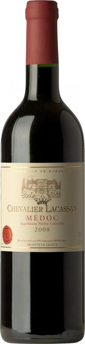Вино Chevalier Lacassan Rouge, Medoc AOC, 2008