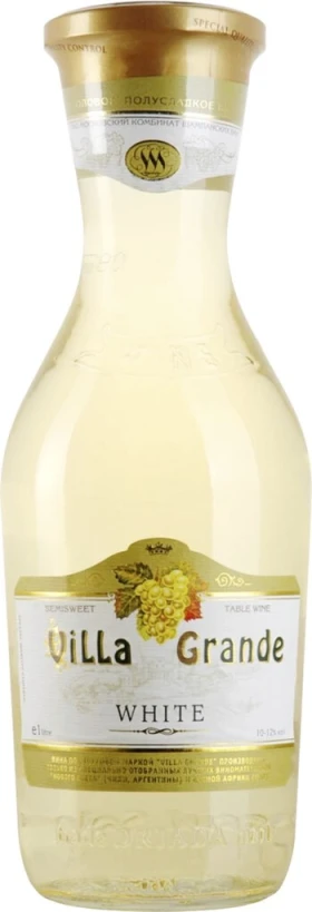 Вино Villa Grande White Semi-Sweet, 1 л