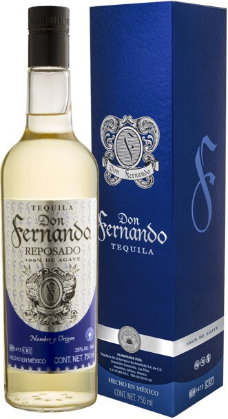 Текила Don Fernando Reposado gift box 0.75 л