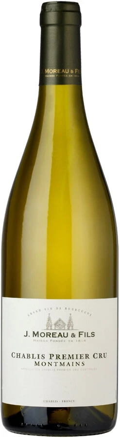 Вино J.Moreau &amp; Fils, Chablis 1er Cru Montmains AOC, 2017