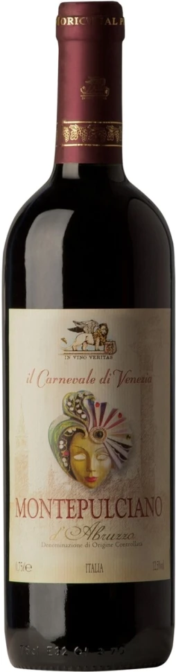 Вино Natale Verga, Carnevale di Venezia, Montepulciano d'Abruzzo DOC, 2011