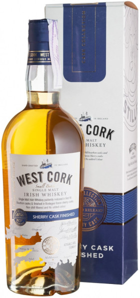 Виски West Cork Small Batch Sherry Cask gift box 700 мл