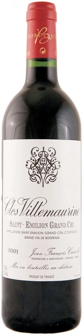Вино Jean-Francois Carrille, Clos Villemaurine Saint-Emilion Grand Cru, 2001