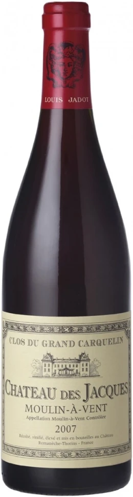 Вино Louis Jadot, Chateau des Jacques, Clos du Grand Carquelin, Moulin-a-Vent AOC, 2007