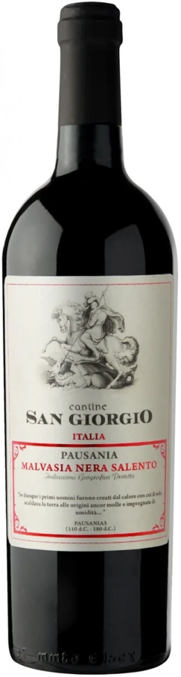 Вино Cantine San Giorgio, Pausania Malvasia Nera, Salento IGP, 2019