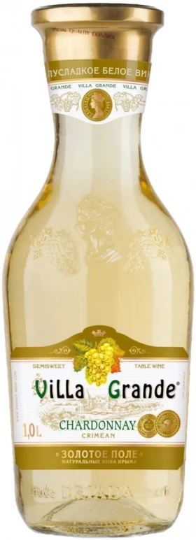 Вино "Villa Grande" Chardonnay Crimean, 1 л