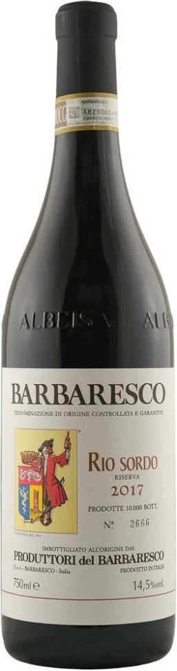 Вино Produttori del Barbaresco Barbaresco Riserva Rio Sordo DOCG 2017