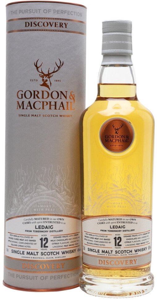 Виски Gordon & MacPhail Discovery Ledaig 12 Years Old in tube 700 мл
