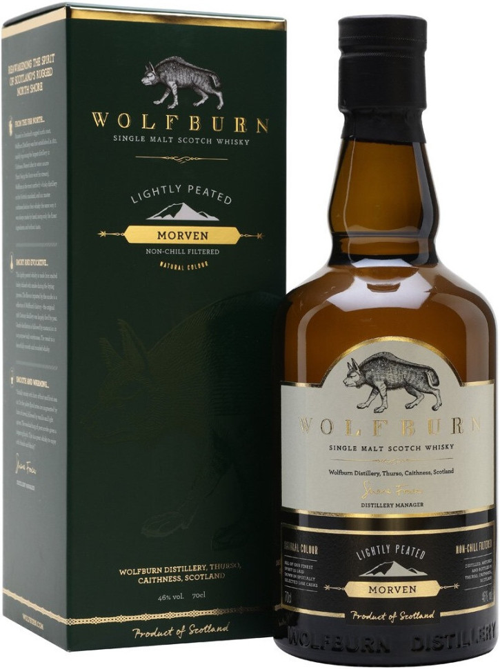 Виски Wolfburn Morven gift box 700 мл