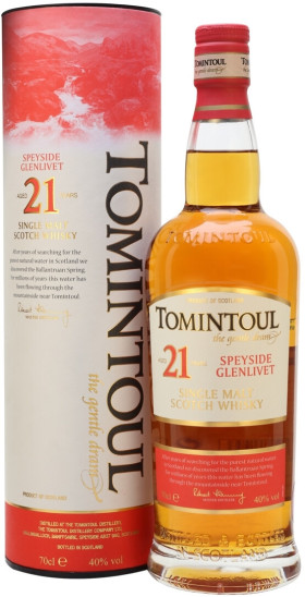 Виски Tomintoul 21 Years Old gift box 700 мл