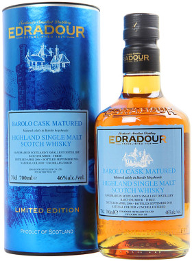 Виски Edradour Barolo Cask Matured 2006 in tube 700 мл