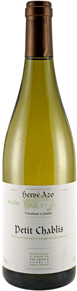 Вино Herve Azo, Petit Chablis AOC, 2012