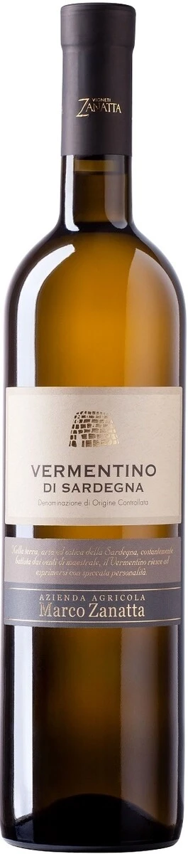 Вино Vigneti Zanatta, Vermentino di Sardegna DOC, 2015