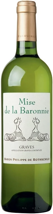 Вино Baron Philippe de Rothschild, Mise de la Baronnie Blanc, Graves AOC, 2015