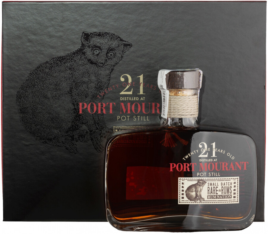 Ром Rum Nation Port Mourant 21 Years Old 1999 gift box 0.5 л