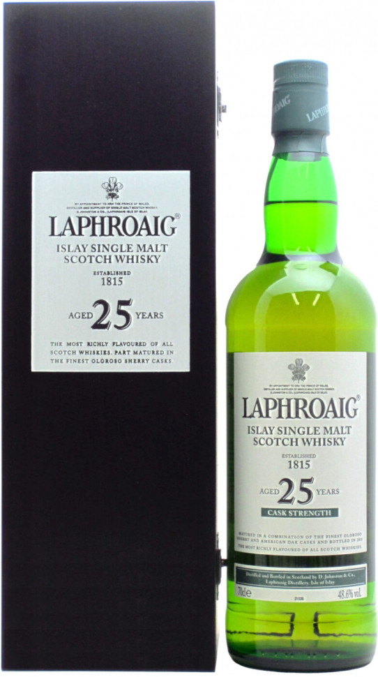 Виски Laphroaig Malt 25 years old with box 700 мл