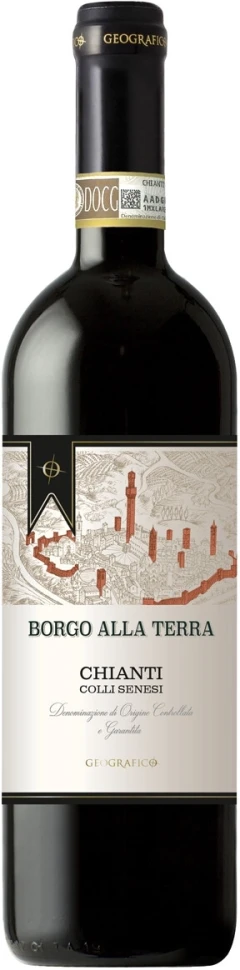 Вино Geografico, "Borgo alla Terra" Chianti Colli Senesi DOCG, 2023