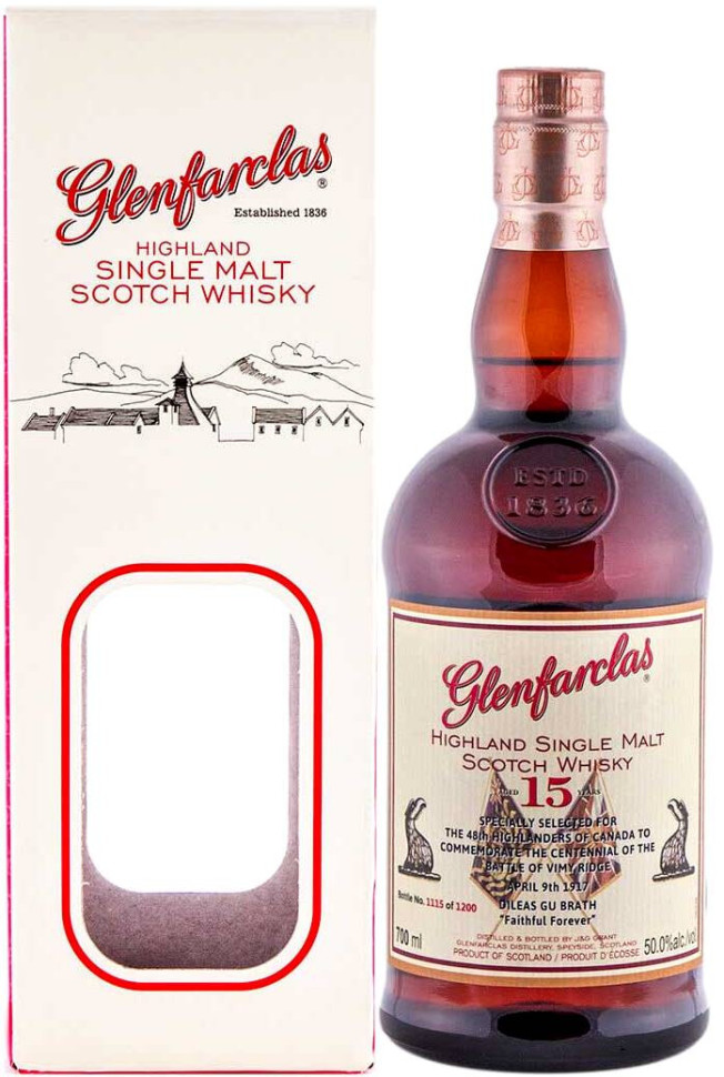 Виски Glenfarclas 15 years gift box 700 мл
