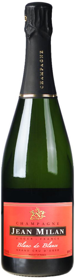 Шампанское Jean Milan Brut Grand Cru d Oger Blanc de Blancs Champagne AOC gift box