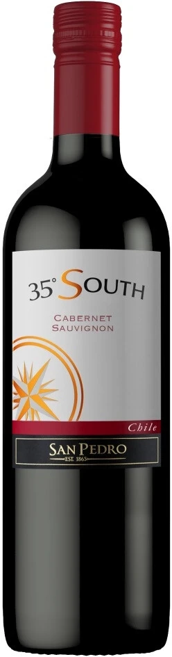 Вино San Pedro, "35° South" Cabernet Sauvignon, Central Valley DO, 2020