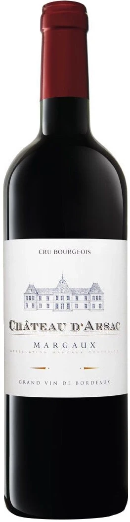 Вино Chateau d'Arsac, Cru Bourgeois Margaux AOC, 2015