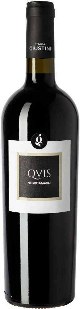 Вино Tenuta Giustini, QVIS Negroamaro, Salento IGT, 2019