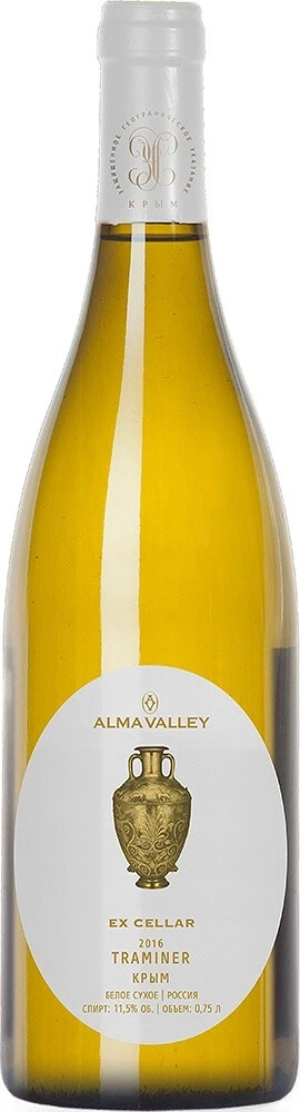 Вино Alma Valley, Ex Cellar Traminer, 2018
