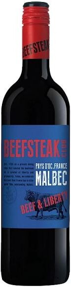 Вино Beefsteak Club Beef &amp; Liberty Malbec 2020