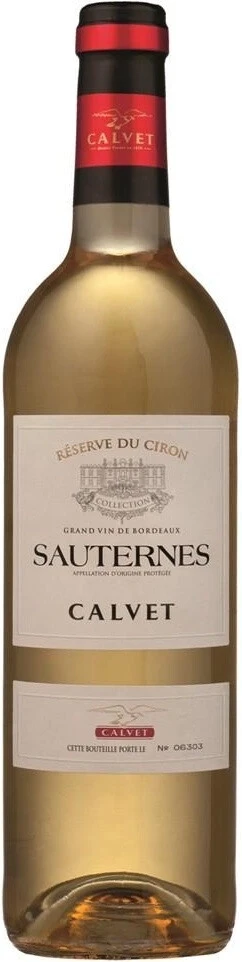 Вино Calvet, Reserve du Ciron Sauternes AOP