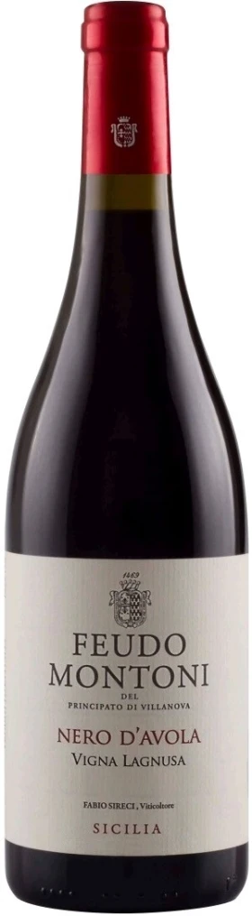 Вино Feudo Montoni, Vigna Lagnusa Nero d'Avola, Sicilia DOC, 2012